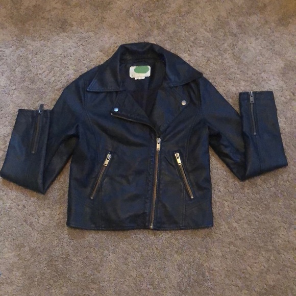 Anthropologie Jackets & Blazers - Anthropologie Faux Leather Moto Jacket, size S
